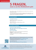 Flyer „5 Fragen zu Medikamenten“