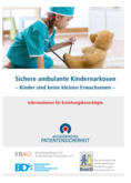 Broschüre für Eltern zur Kindernarkose
